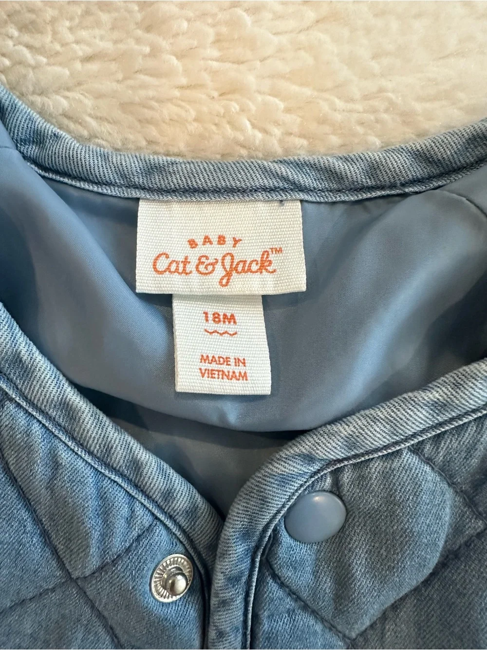 Cat & Jack Quilted Blue Puffer Jacket
